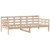 vidaXL Dagseng med skuffer 80x200 cm heltre furu