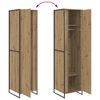 vidaXL Klesskap 2 pcs Kunstnerisk Eik 50 x 50 x 200 cm Konstruert tre