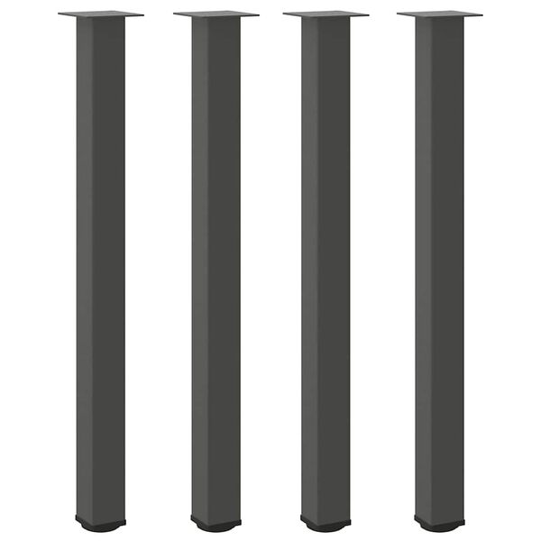 vidaXL Barbordben 4 stk antrasitt 110&ndash;112 cm st&aring;l