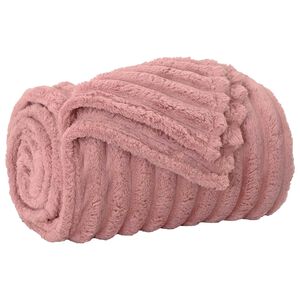 vidaXL Kastteppe Rosa 150 x 130 cm Fleece