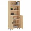 vidaXL Highboard sonoma eik 69,5x34x180 cm konstruert tre
