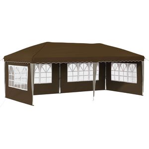 vidaXL Pop-up Festtelt 575 x 289 x 245 cm Gr&aring;brun