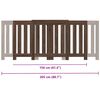 vidaXL Radiatordeksel brun eik 205x21,5x83,5 cm konstruert tre
