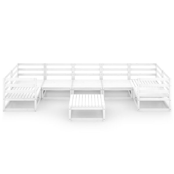 vidaXL Hagesofagruppe 8 deler heltre furu