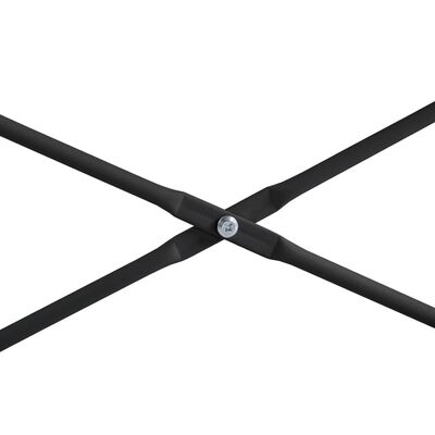 vidaXL Databord svart og eik 110x60x138 cm sponplate