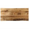 vidaXL Bordplate naturlig kant 100x40x3,8 cm grovt heltre mangotre