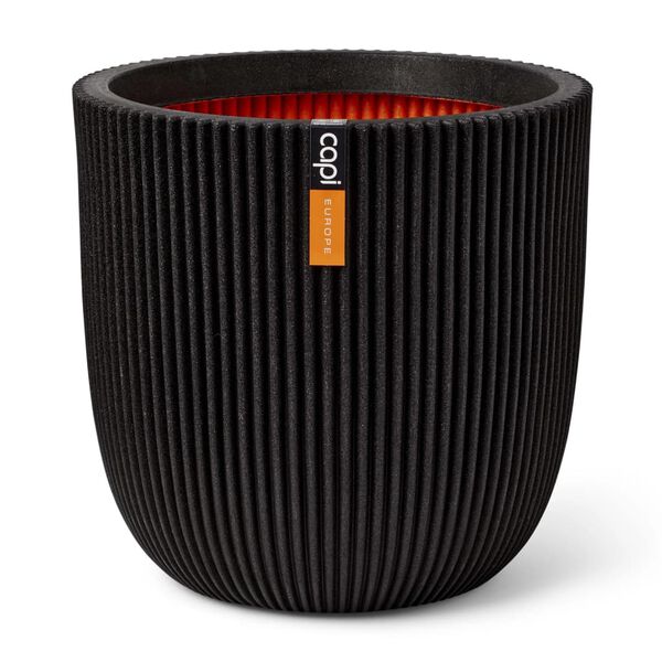 Capi Plantekasse Groove 35x34 cm svart