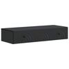 vidaXL Vegghengt Sidebord 87,5 x 34,5 x 17 cm Konstruert tre Svart