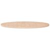 vidaXL Rund bordplate &Oslash;90x2,5 cm ubehandlet heltre eik