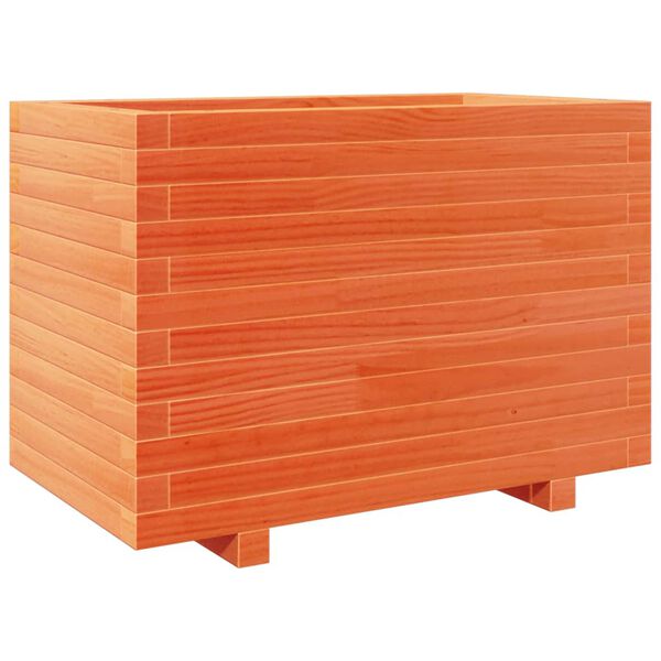 vidaXL Plantekasse voksbrun 70x40x49,5 cm heltre furu
