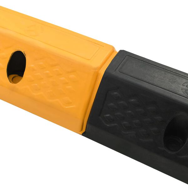 vidaXL Parkeringsklosser 2 stk gummi 49x15x9 cm