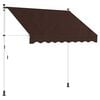 vidaXL Manuell utskiftbar markise Brun 150 cm