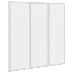 vidaXL Dusjskjerm 117x120 cm 3 paneler sammenleggbar