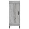 vidaXL Highboard gr&aring; sonoma 34,5x34x180 cm konstruert tre
