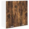 vidaXL Hengende skap R&oslash;kt eik 80 x 31 x 80 cm Konstruert tre