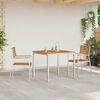 vidaXL Hage Stol 2 pcs Olje naturlig 56 x 54,5 x 87 cm Massivt Teaktre
