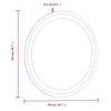 vidaXL LED-baderomsspeil 50 cm rundt