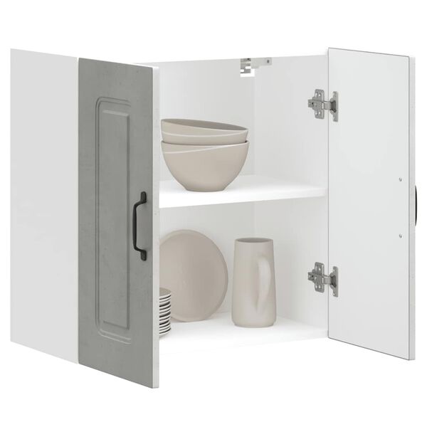 vidaXL Kjøkken veggskap Kalmar betonggrå konstruert tre