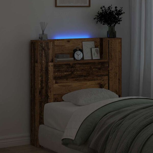 vidaXL Hodegavl Gammelt tre 100 x 15 x 103,5 cm Konstruert tre