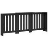 vidaXL Radiator Deksel Svart Eik 205 x 21,5 x 83,5 cm Konstruert tre