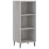vidaXL Skjenk gr&aring; sonoma 34,5x32,5x90 cm konstruert tre