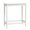 vidaXL Barbord hvit 100x50x110 cm heltre furu