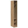 vidaXL Garderobe artisan eik 30x50x200 cm konstruert tre