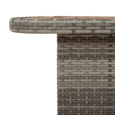 vidaXL Hagebord grå 90x55x71 cm polyrotting og akasie