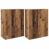 vidaXL Vegghengt skap 2 stk. Gammelt tre 69,5 x 34 x 90 cm
