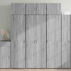 vidaXL Highboard gr&aring; sonoma 70x42,5x185 cm konstruert tre