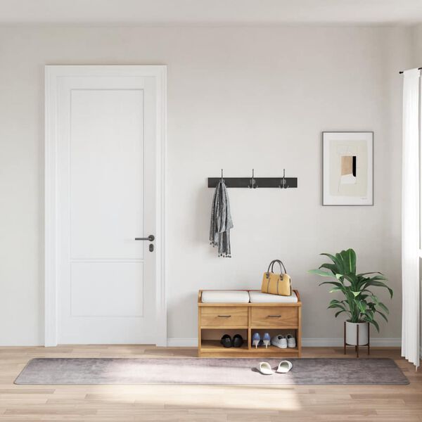 vidaXL Vaskbart teppe 80x300 cm gr&aring;