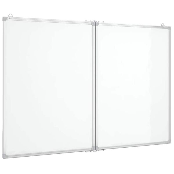 vidaXL Magnetisk tavle sammenleggbar 100x80x1,7 cm aluminium