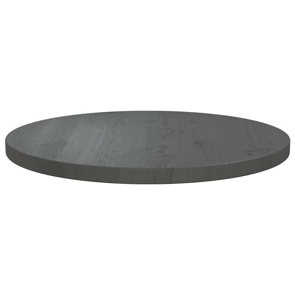 vidaXL Bordplate gr&aring; &Oslash;60x2,5 cm heltre furu
