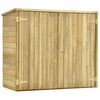 vidaXL Hageverkt&oslash;ybod 135x60x123 cm impregnert furu
