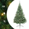 vidaXL Kunstig Forh&aring;ndsopplyst Juletre med 300 LED gr&oslash;nn 240 cm PVC