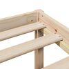 vidaXL Seng med bokhylle uten madrass 90x200 cm heltre furu