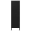 vidaXL Garderobe svart 90x50x180 cm st&aring;l