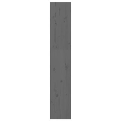 vidaXL Bokhylle/romdeler grå 60x30x167,5 cm heltre furu