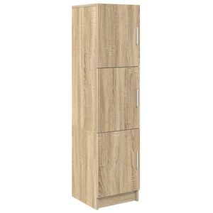 vidaXL H&oslash;yskap Sonoma eik 31,5 x 32 x 122,5 cm
