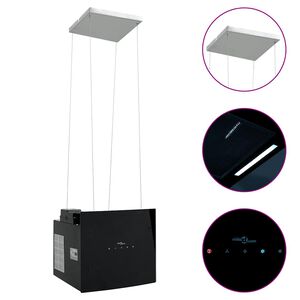 vidaXL Fritthengende kj&oslash;kkenvifte med ber&oslash;ringssensor LCD-herdet glass