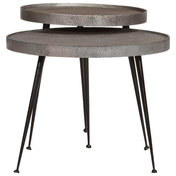 vidaXL sofabord 2 stk s&oslash;lv konstruert tre