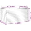 vidaXL Plantekasse voksbrun 90x60x45,5 cm heltre furu