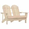 vidaXL Adirondack hagestol 2-seters heltre gran