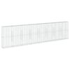 vidaXL Gabionkurv med deksel 800x50x200 cm galvanisert jern
