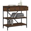 vidaXL Konsollbord brun eik 75x34,5x75 cm konstruert tre