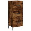 vidaXL Highboard r&oslash;kt eik 34,5x34x180 cm konstruert tre