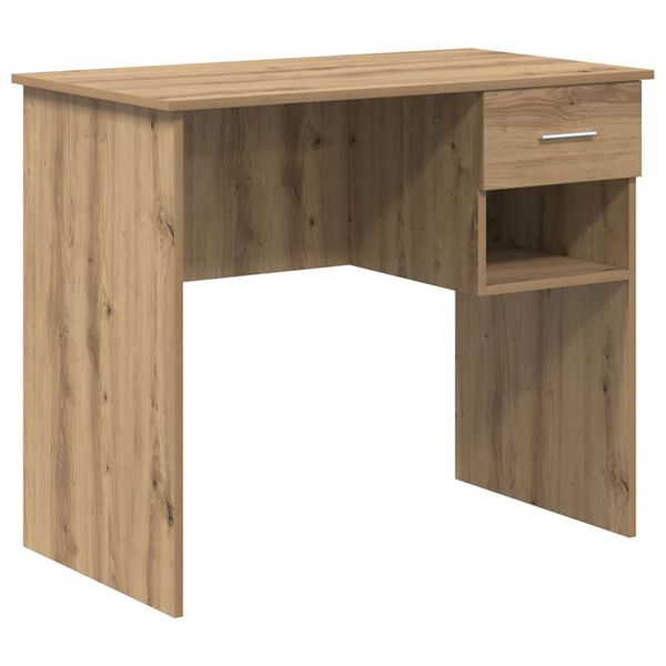 vidaXL Skrivebord artisan eik 90 x 49.5 x 75 cm Konstruert tre