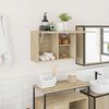 vidaXL Veggskap til baderom sonoma eik 60x25x40 cm konstruert tre