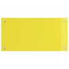 vidaXL Kj&oslash;kkenbakplate Gul 80 x 40 x 0,6 cm herdet glass