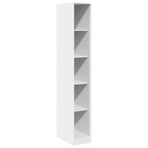 vidaXL Garderobe hvit 30x50x200 cm konstruert tre